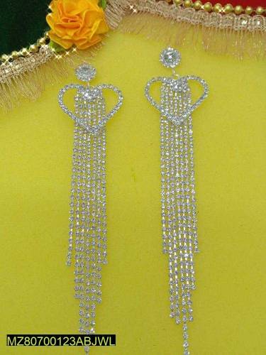 beautiful artificial stone long earrings