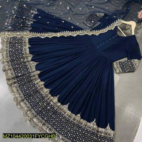 *Product Name*: 3 Pcs Women’s Stitched Shamoz Silk Embroidered Anarkal