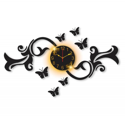 wall clock blacks colour 