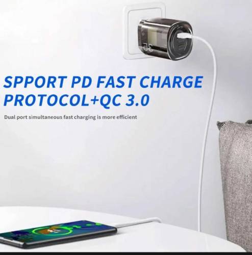 35watt fast charger with 20watt PD charging sapourted type C to type C