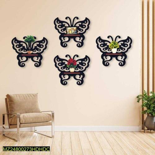 Butterfly Wall Hanging shelves Pack of 4 