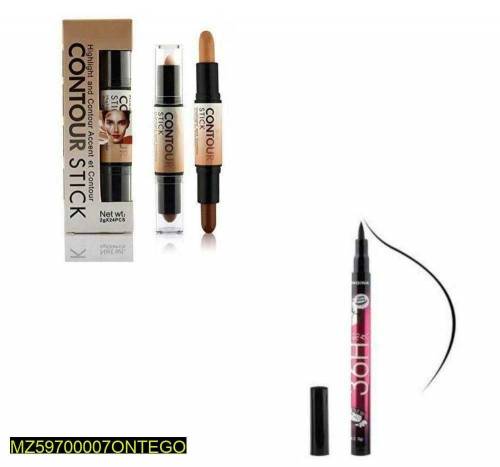Contour Stick And Eye Liner Makeup Deal, Pack Of 2