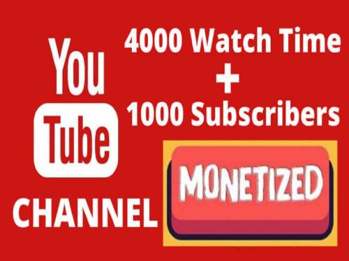 1k Subscribers And 4K Watch Time