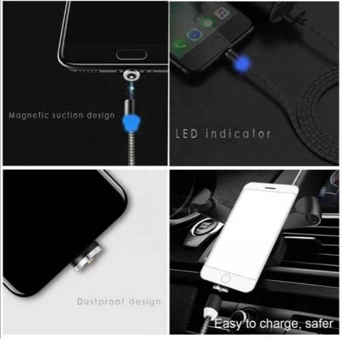 3 in 1 magnetic cable mobile charging wire