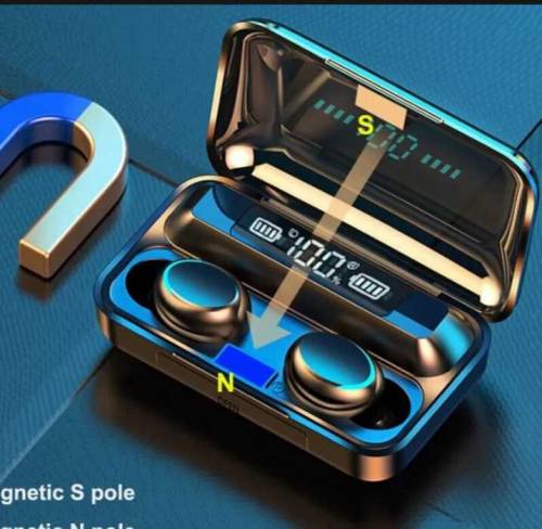 F9 Wirelees Earphons LED Display Benaural Tws 