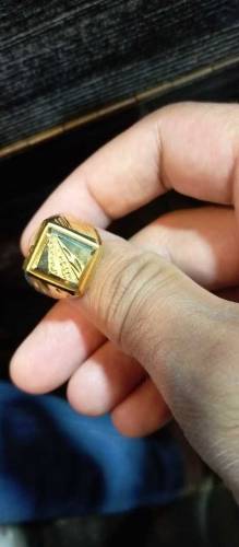 gold plated jents ring 
