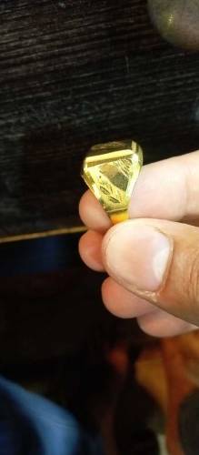 gold plated jents ring 