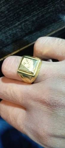 gold plated jents ring 