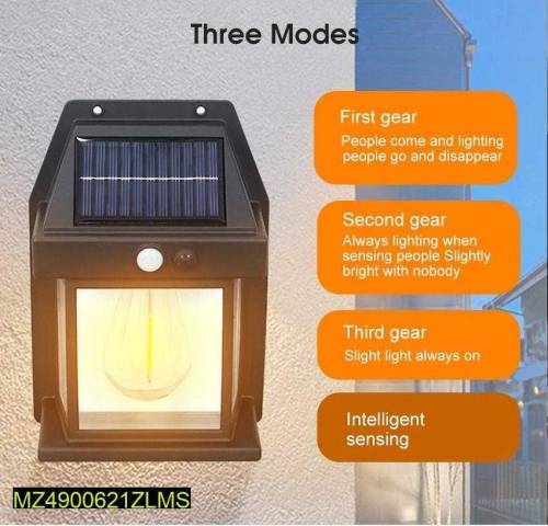 Solar Motion Sensor Outdoor Wall Light