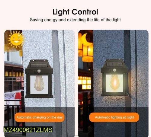 Solar Motion Sensor Outdoor Wall Light