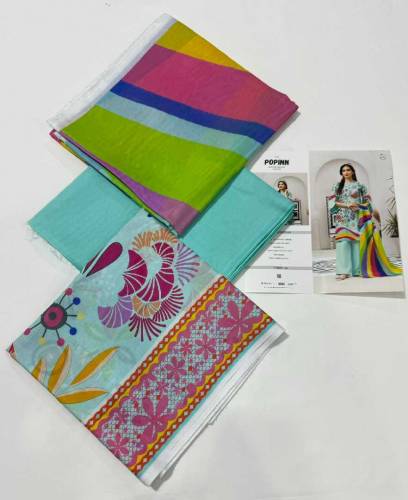 Printed shirtPrinted lawn dupattaPlain trouser