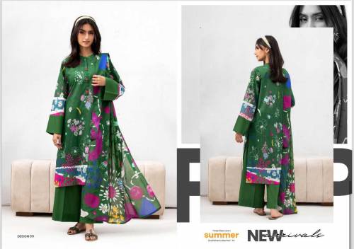Printed shirtPrinted lawn dupattaPlain trouser