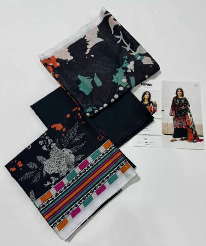 Printed shirtPrinted lawn dupattaPlain trouser