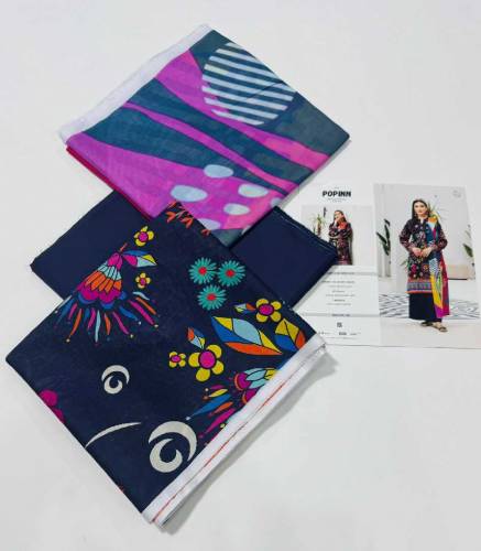 Printed shirtPrinted lawn dupattaPlain trouser