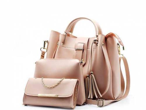 3pc women beautiful PU leather shoulder bag