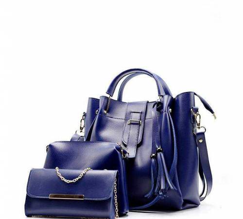 3pc women beautiful PU leather shoulder bag