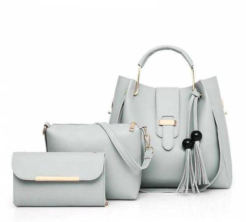 3pc women beautiful PU leather shoulder bag