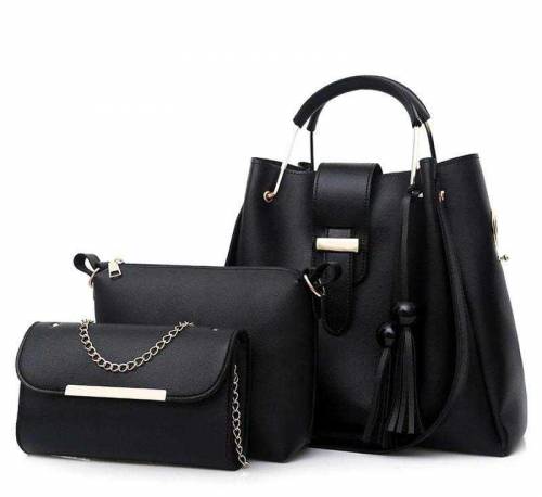 3pc women beautiful PU leather shoulder bag