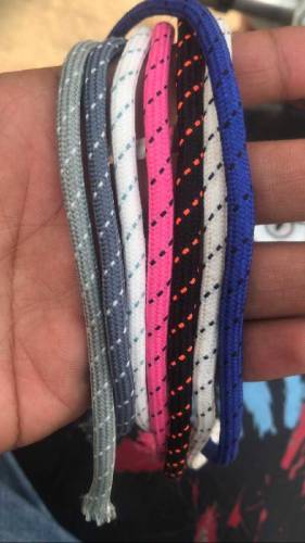 hoodies rope With Matel. Palister string. Silver Mate 32 num. l 