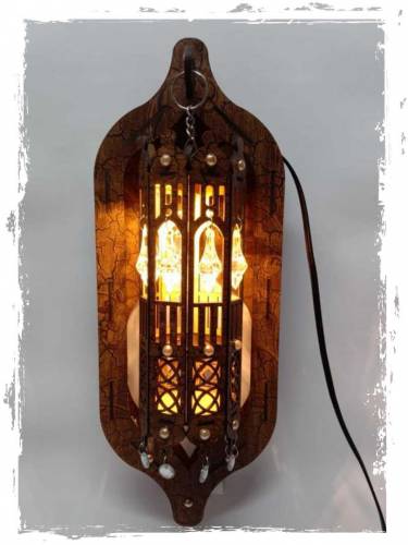 wooden wall lamp 