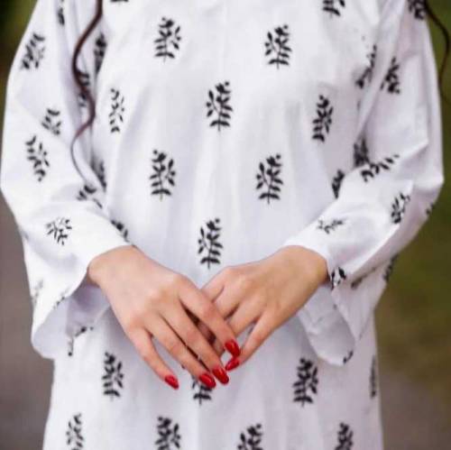2pcs women lawn stiched suits 