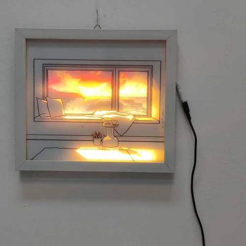 light painting 3d frame 