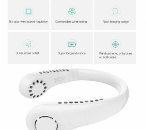  Mini Portable Neckband Fan available All Over Pakistan with cash on 🚚