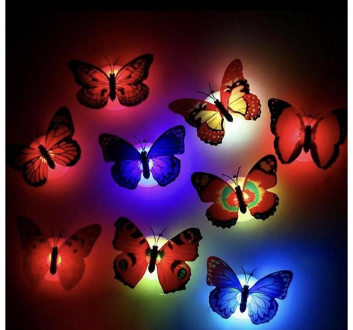 LED Butterfly Night Lights 6 pcs 