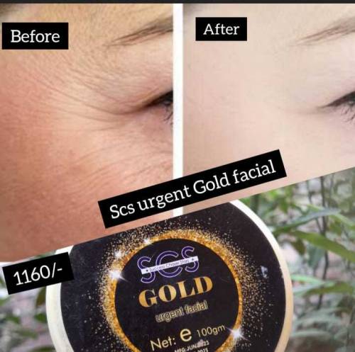 Gold urgent facial