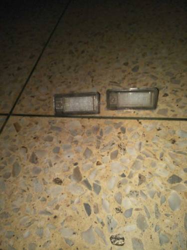 led 12 volt car back number plate light pair of 2