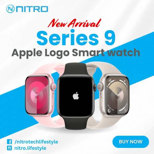 Series 9 Smart Watch with Apple Logo