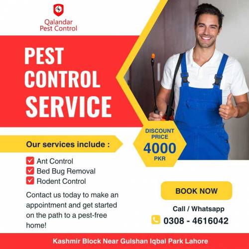 Qalandar Pest Control offers a wide range of pest management including