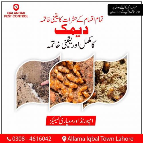 Qalandar Pest Control offers a wide range of pest management including