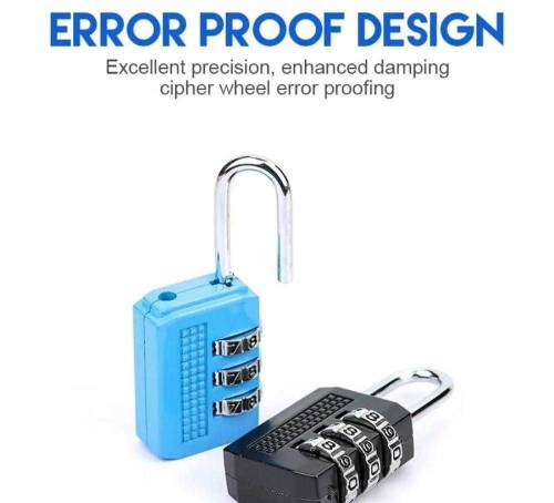 3 Digit Combination Mini Travel Lock 🔒 