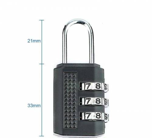 3 Digit Combination Mini Travel Lock 🔒 