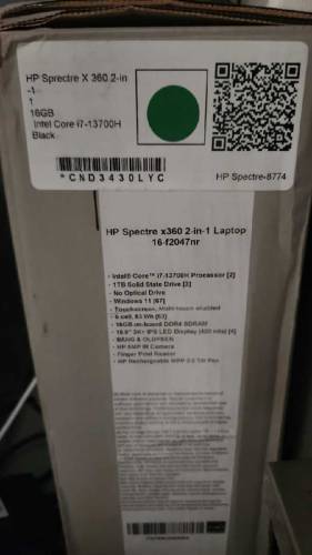 Hp i7 13th generation box pack 16gb ram 1tb ssd 