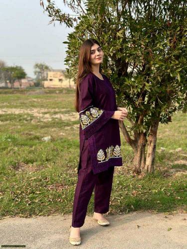 2 piece suit women stitched