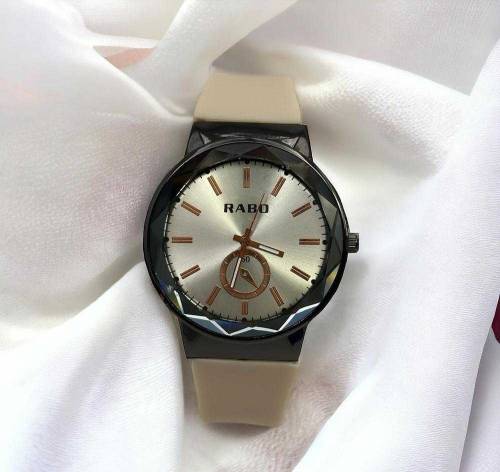  Men's Analog Silicon Strap Watch