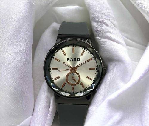  Men's Analog Silicon Strap Watch