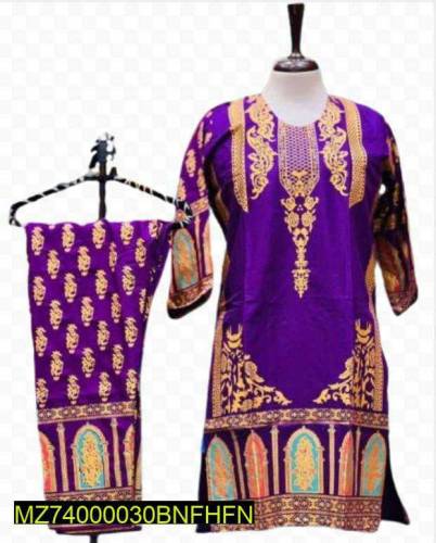 2pcs women cotton lawn suits 