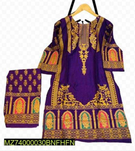 2pcs women cotton lawn suits 