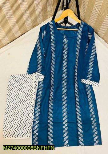 2pcs women cotton lawn suits 