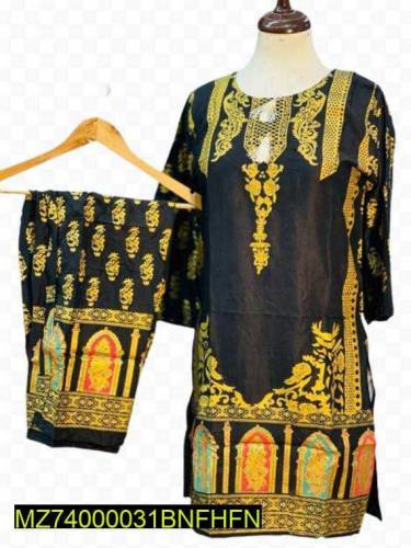 2pcs women cotton lawn suits 