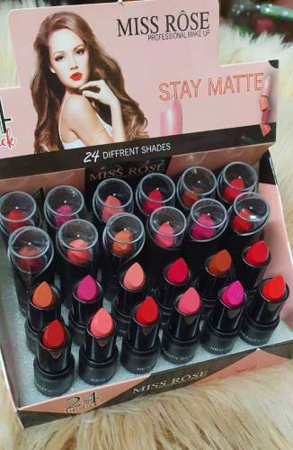Misrose Lipstick Pack of 24 Pieces in Box 