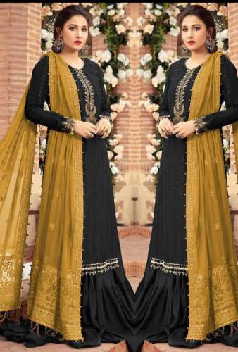 3 pics Emb  lawn dress for women Brand Mariya B