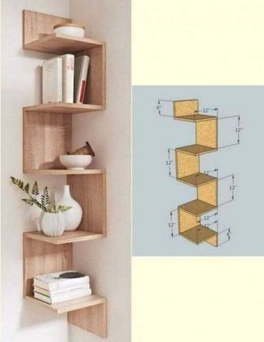 well mount corner shelves .