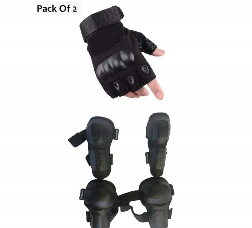 Half finger Glove with elbow and Kneee