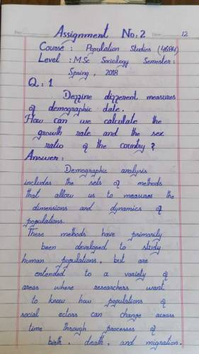 Assignment work 
