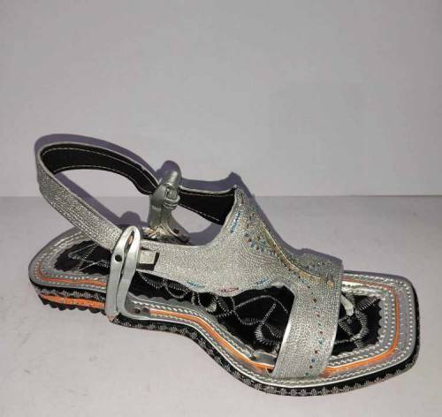 Fancy Tilla Work Leather Kohati Chappal