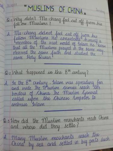Handwriting work